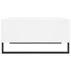 vidaXL Coffee Table White Engineered wood, Iron 23.6x23.6x11.8 in