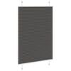 vidaXL Pleated Blind Black 100% Polyester 33.5 x 39.4 in