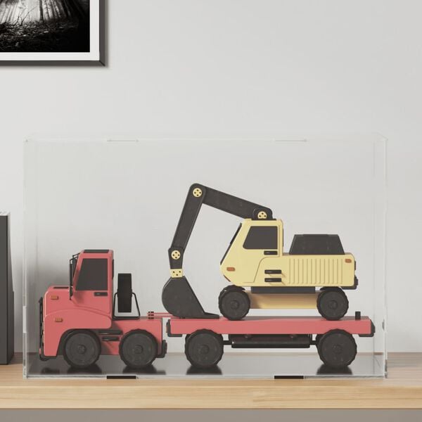 vidaXL Display Box Transparent 22.0x14.2x14.6" Acrylic