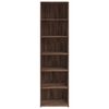 vidaXL Highboard Brown oak Engineered wood Tall Highboard Rectangular
