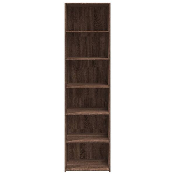 vidaXL Highboard Brown oak Engineered wood Tall Highboard Rectangular