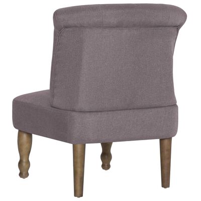 vidaXL French Chair Taupe Fabric