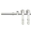vidaXL Sliding Door Hardware Kit 72.0 " Stainless Steel Silver