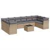 vidaXL Garden Sofa Set Beige, Light Grey