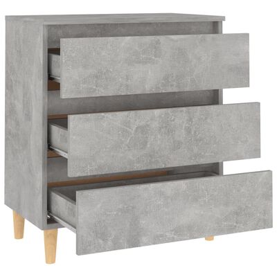 vidaXL Sideboard Concrete Gray 23.6"x13.8"x27.2" Engineered Wood