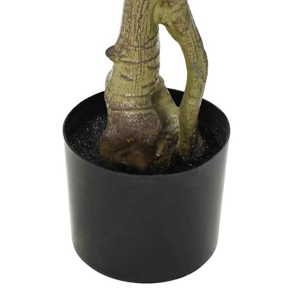 vidaXL Artificial Lemon Tree Green Polyethylene 35.4 in