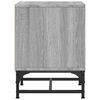 vidaXL Bedside Cabinet Set of 2 Grey Sonoma Engineered wood, glass, steel