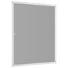 vidaXL Insect Screen White and black Aluminum frame, fiberglass mesh