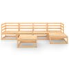 vidaXL Garden Lounge Set Natural Pine Solid pinewood Large Modular