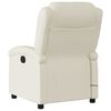 vidaXL Massage Recliner Chair Cream Faux Leather, Metal, Plywood Standard