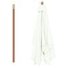 vidaXL Garden Parasol Sand Laminated bamboo and hardwood, Polyester