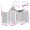 vidaXL Chicken Coop Silver Galvanized Steel Large Durable Chicken Coop