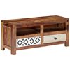 vidaXL TV Cabinet Brown Solid Acacia wood 35.4 x 11.8 x 15.7 in