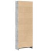 vidaXL Bookcase Concrete Grey Engineered Wood Tall Bookcase