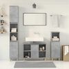 vidaXL Bathroom Furniture Set Concrete Grey