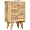 vidaXL Bedside Cabinet Brown Solid Mango Wood Medium Bedside Cabinet