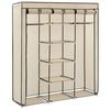 vidaXL Wardrobe Cream Non-woven fabric Collapsible Wardrobe