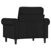 vidaXL Sofa Chair Black 75% PVC, 20% polyester, 5% cotton Single Durable