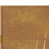 vidaXL Garden Gate 41.3x41.3" Corten Steel Grass Design