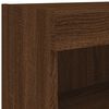vidaXL TV Wall Cabinet Brown Oak Engineered wood 23.6 x 11.8 x 15.7 in