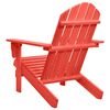 vidaXL Garden Chair Red Solid fir wood Medium Ergonomic