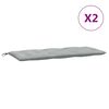 vidaXL Garden Bench Cushion Melange light grey 100% polyester