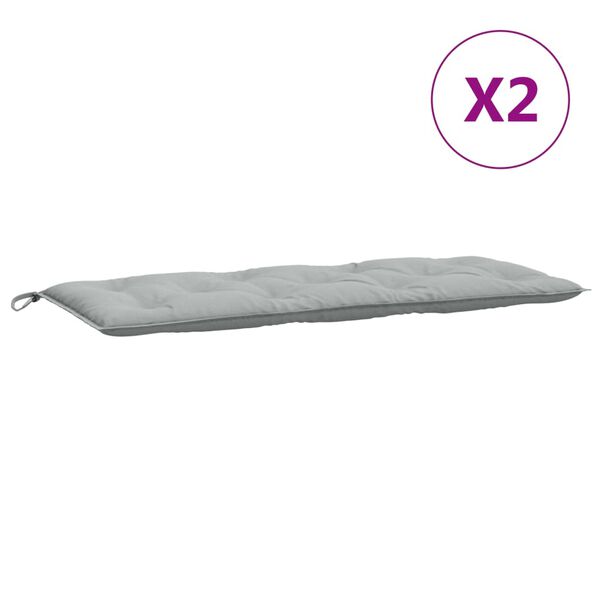 vidaXL Garden Bench Cushion Melange light grey 100% polyester
