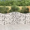 vidaXL Gabion Basket Set of 14 Silver Galvanized iron Large