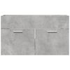 vidaXL Sink Cabinet Concrete grey Engineered wood 31.5 x 15.2 x 18.1 in