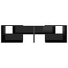 vidaXL TV Cabinet High gloss black Engineered wood Large Extendable