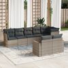 vidaXL Patio Sofa Set Modular 8-Piece Garden Sofa Set Rectangular Modern