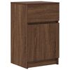 vidaXL Bedside Cabinet Set of 2 Brown Oak Engineered wood Medium