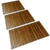vidaXL Bath Mat Set of 3 Natural Acacia Acacia Hardwood 31.5 x 19.7 in