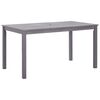 vidaXL Garden Table Grey wash Solid Acacia Wood Medium Durable