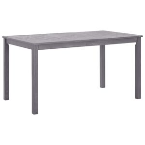 vidaXL Garden Table Grey wash Solid Acacia Wood Medium Durable