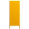 vidaXL Highboard Mustard Yellow Cold-rolled Steel 26.8x15.4x40.7 in