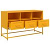 vidaXL TV Cabinet Mustard Yellow Steel 39.4 x 15.4 x 23.8 in TV Cabinet
