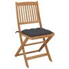 vidaXL Garden Chair Set of 8 Anthracite