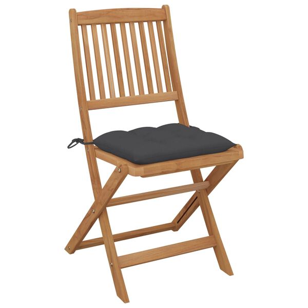 vidaXL Garden Chair Set of 8 Anthracite