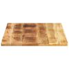 vidaXL Table Top Natural wood Solid rough mango wood 35.4 x 19.7 in