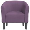 vidaXL Tub Chair Purple 100% polyester, foam, pinewood, plywood, plastic