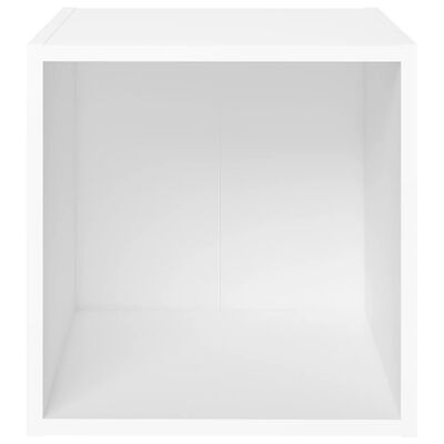 vidaXL TV Cabinet White 14.6"x13.8"x14.6" Engineered Wood