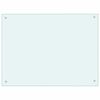 vidaXL Kitchen Backsplashes 2 pcs White 31.5"x23.6" Tempered Glass