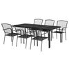 vidaXL Garden Dining Set Anthracite Steel 78.7 x 39.4 x 28.3 in
