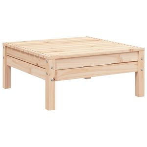 vidaXL Garden Footstool Natural Wood Solid Pine Wood Standard Modular