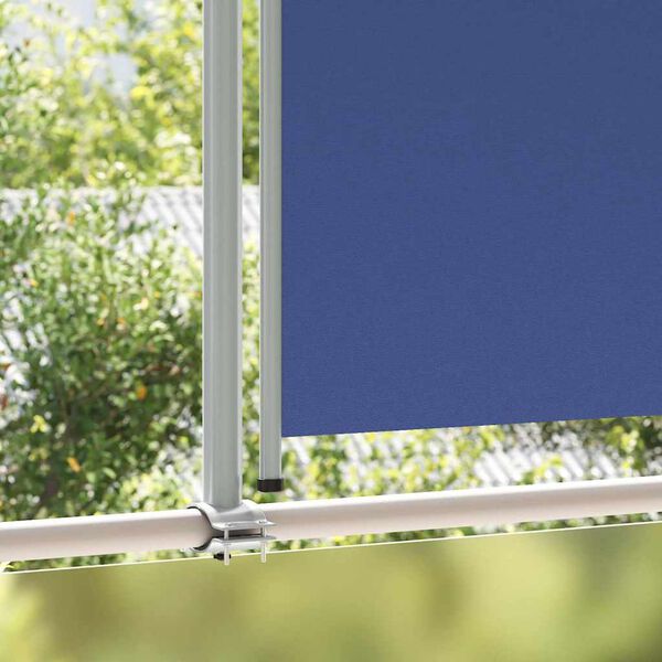 vidaXL Side Awning Blue Polyester with PU coating 55.1 x 118.1 in