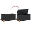 vidaXL Garden Storage Box Black