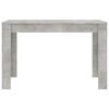 vidaXL Dining Table Concrete Grey Engineered Wood Standard Durable