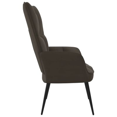 vidaXL Relaxing Chair Dark Gray Velvet