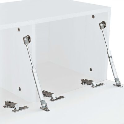 vidaXL TV Cabinet Chipboard 47.2"x15.7"x13.4" High Gloss White